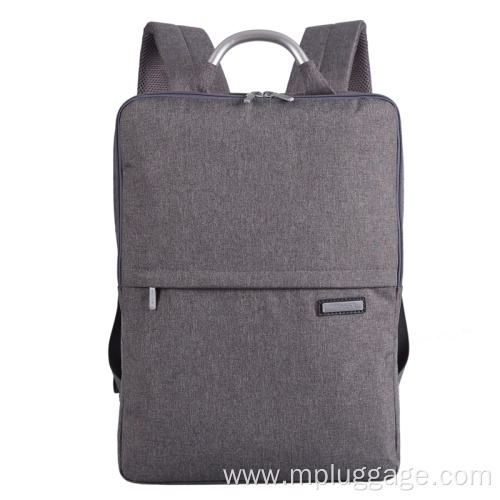 Gray Simple Cationic Business Laptop Backpack Customization